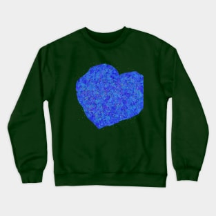 Blue heart Crewneck Sweatshirt